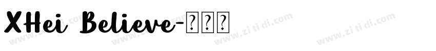 XHei Believe字体转换